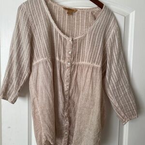 April Cornell sheer prairie top